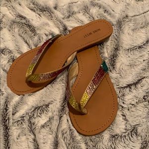 Nine West jeweled sandals